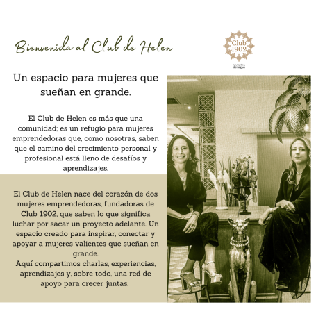 Nace el Club de Helen, un espacio para mujeres emprendedoras.